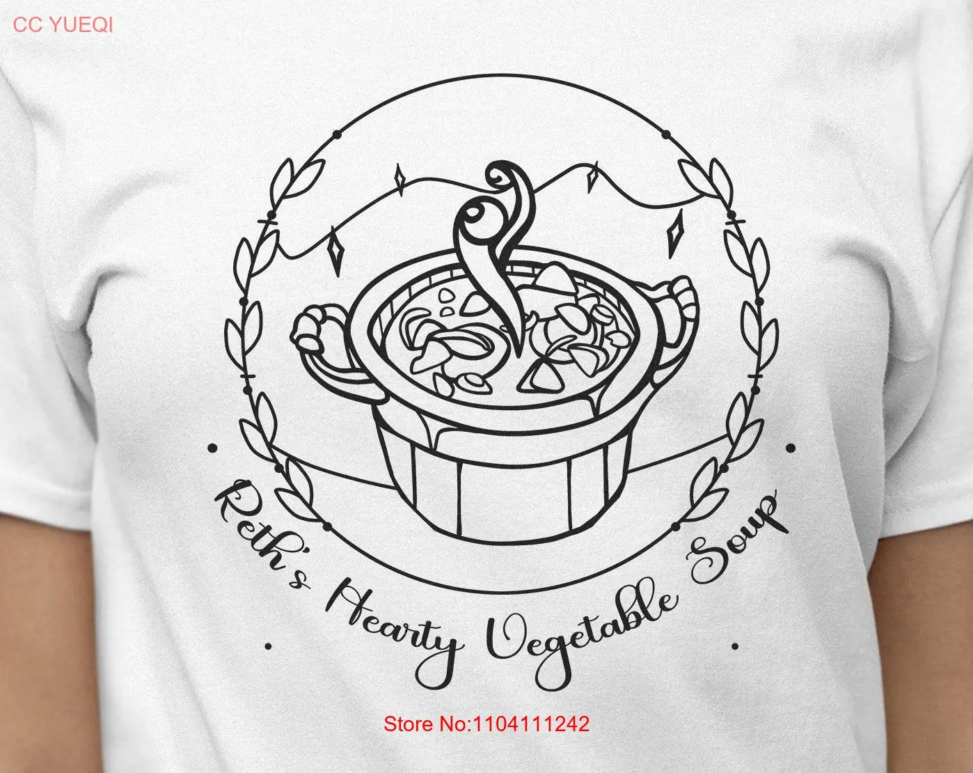 Reth's Hearty Veggie Soup Palia Inspired Minimalistic retro T shirt SweaT Fan Art Merch  long or short sleeves