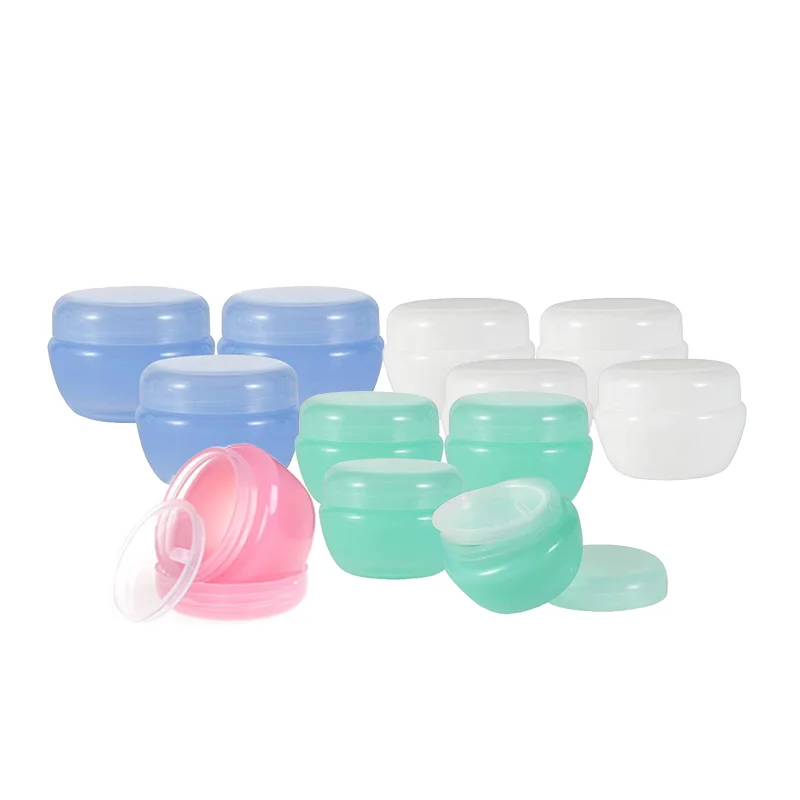 24PCS Mushroom Shape 30ml 30g Plastic Cosmetic Jar Emply Lotion Container Cream Sample Powder Containers Bottles Refillable Jars