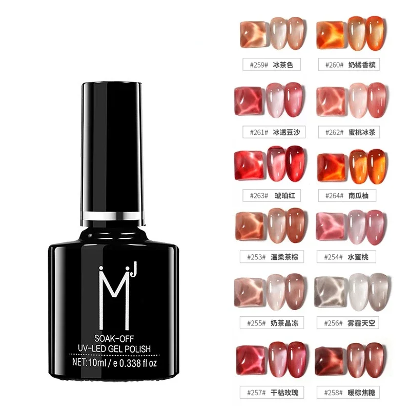 24 cores para escolher 10ml gel unha polonês vernizes semipermanentes híbrido manicure unhas arte unha polonês base casaco superior