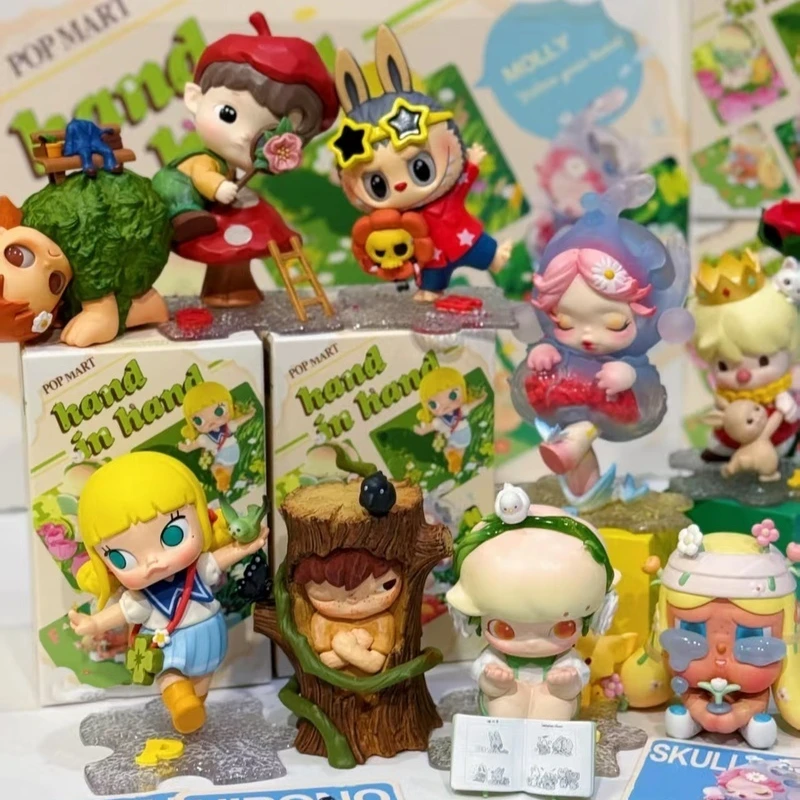 

New Genuine Pop Hand In Hand Series Blind Box 15th Anniversary Limit Mystery Box Anime Figure Collection Kid Custom Gifts toy