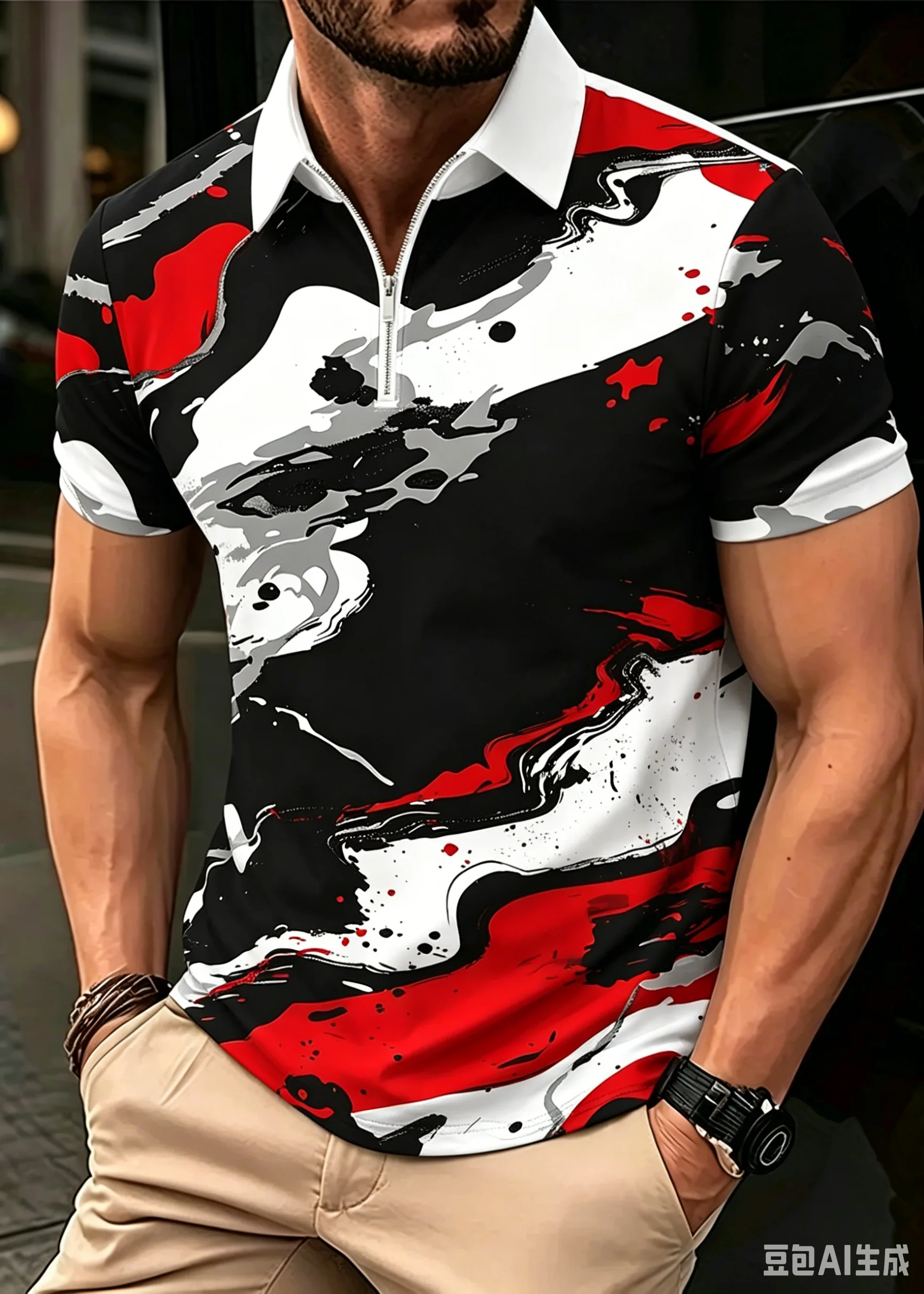 Fashion Men's Tie-dye Camo Polos T-Shirts Summer Short Sleeve 3D Printed Street POLO Tee 6XL Plus Size Casual Sports Tops