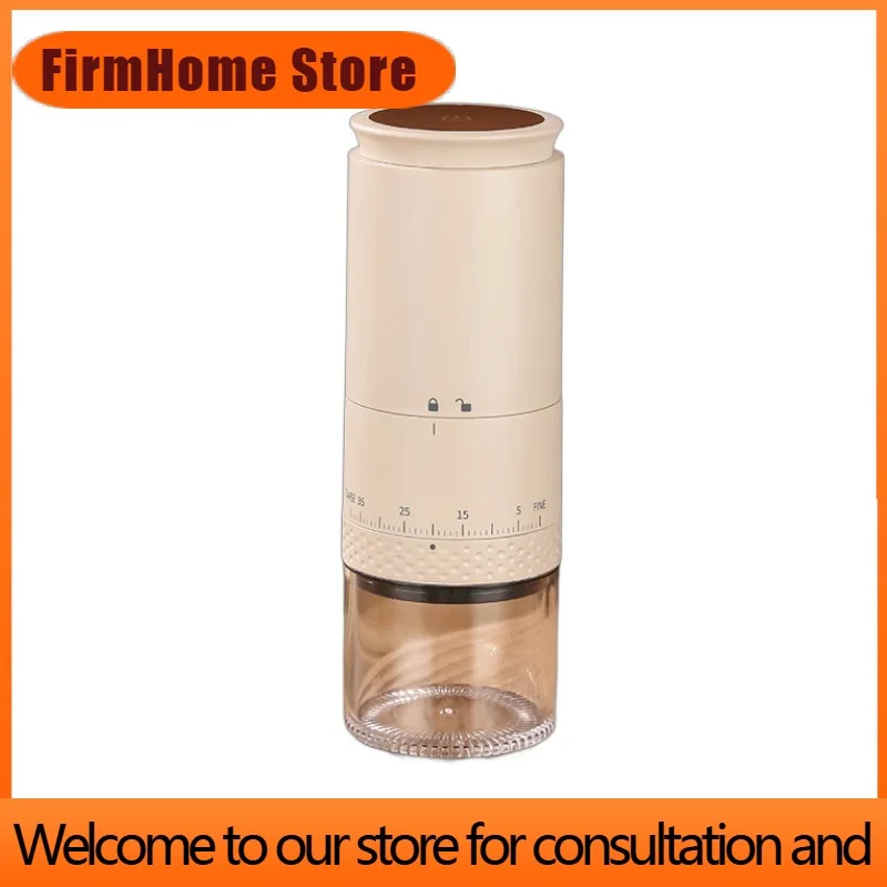 FirmHome StoreElectric Coffee Grinder Portable USB Rechargeable Bean Automatic Mill