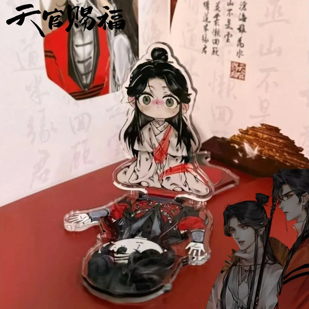 

Аниме Tian Guan Ci Fu Xie Lian Hua Cheng, акриловая подставка для косплея, небесное официальное благословение, мультяшные стоячие тарелки, украшение для стола