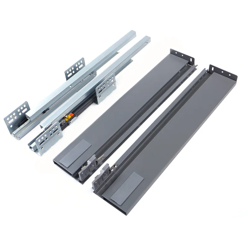 Thin Plate Horseback Riding Pump Damping Support Three-Dimensional Adjustment Steel Plate Drawer Bottom Slide Factory Wholesale