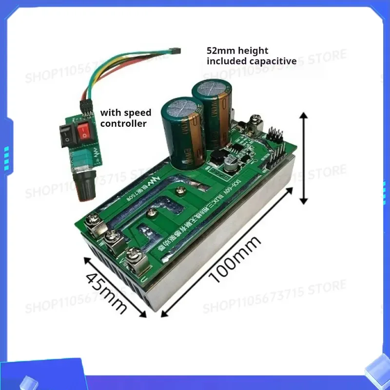 for BLDC Brushless Motor Driver Module With Hall DC6-60V 750W High-Power Speed Regulator Forward And Reverse Control