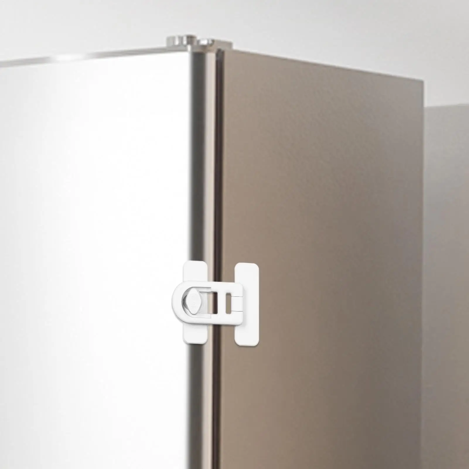 Child Safety Fridge lock Single-Door Refrigerator Door Stopper No Drill No Screw Baby Protection Kids Safety Freezer Lock