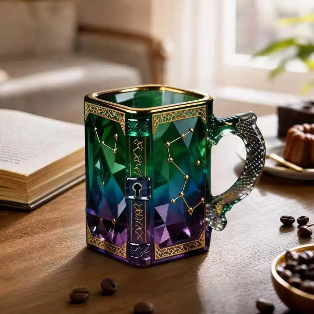 Artistic Design Mug Constellation Glass Mug 330ml Zodiac Coffee Cup with Heat Reveal Design Starry Night Water Glass for Home