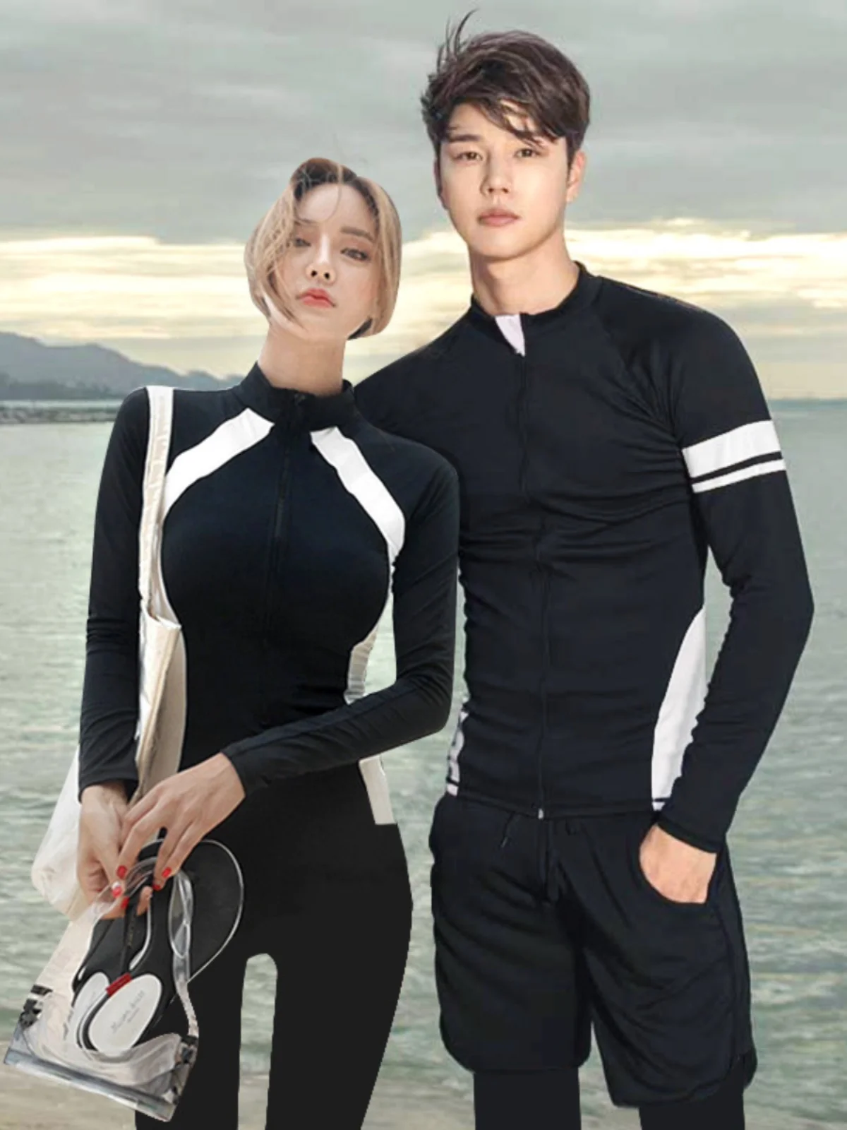 

Men's And Women's Long Sve Long Pants Divided Snorkeling Suit Qui Dry Couple Set Jellyfi Suit Diving Clothing