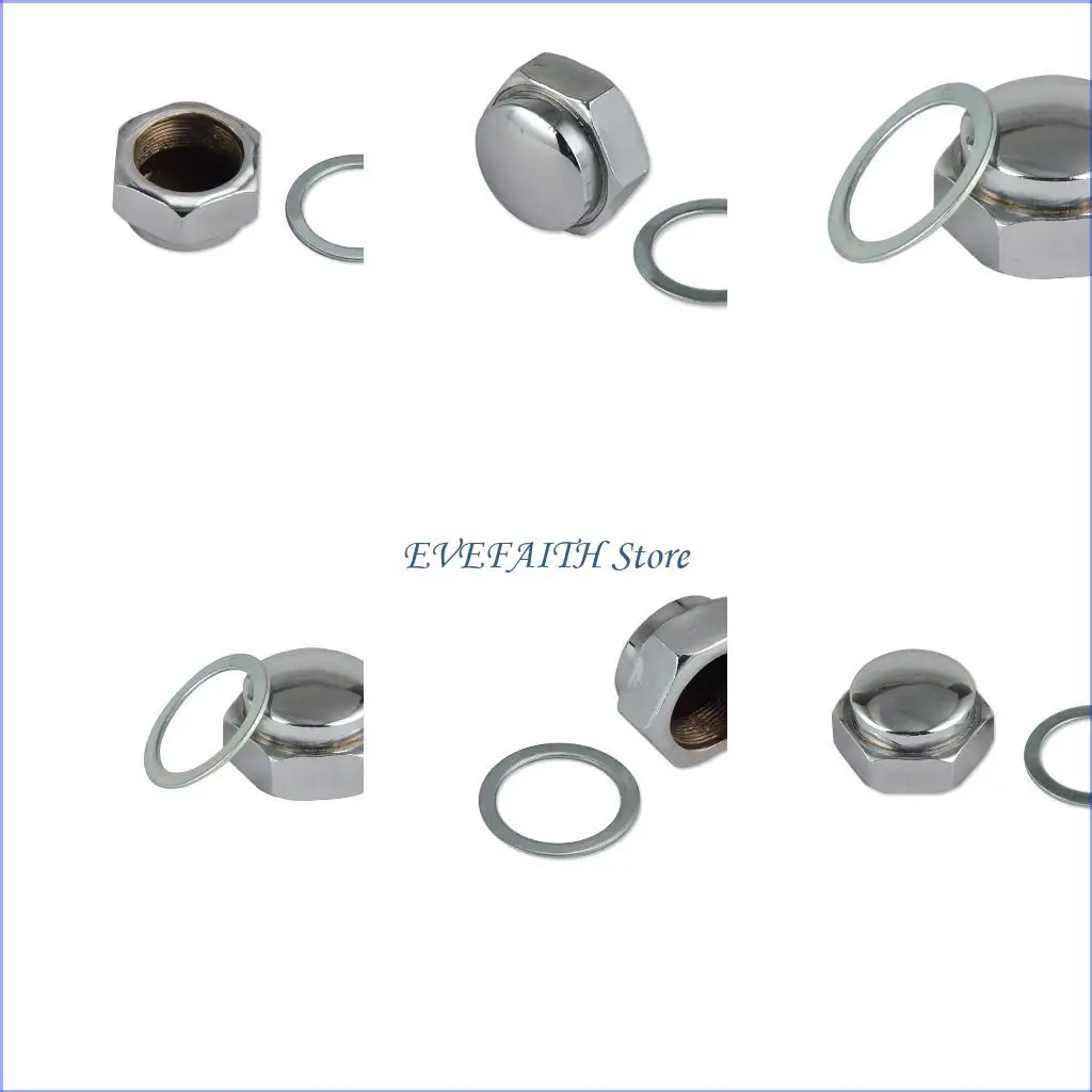 124b рулевого штока хромированной гайки для xl100 xl70 xl75 xl80 xr100 xr70 xr75 xr80 z50a z50r bike bolt caps