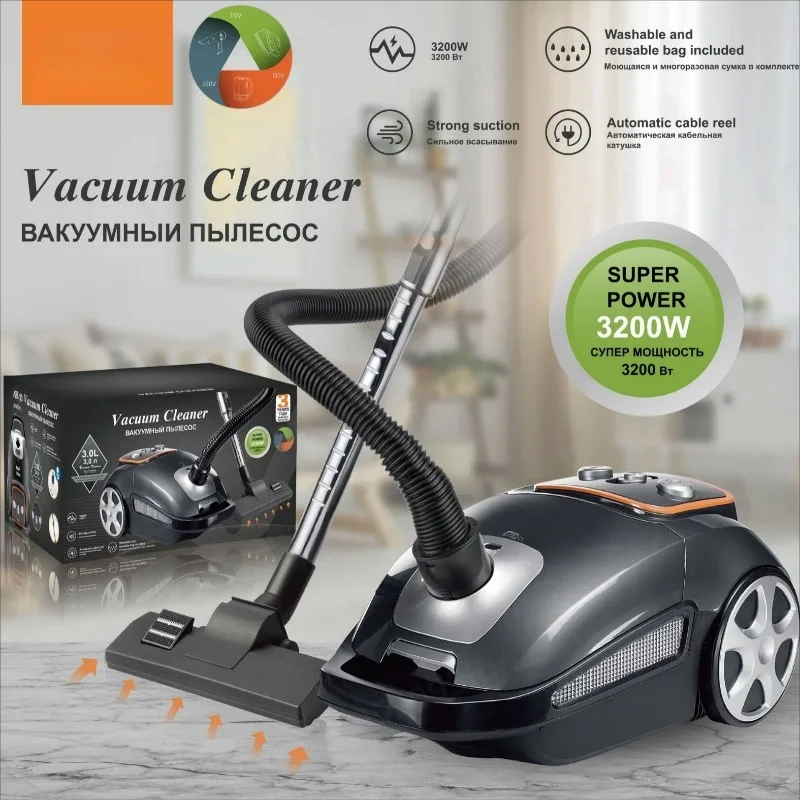 Portable Household Vacuum Cleaner Powerful Suction EU UK AU Plug Home Cleaning Machine