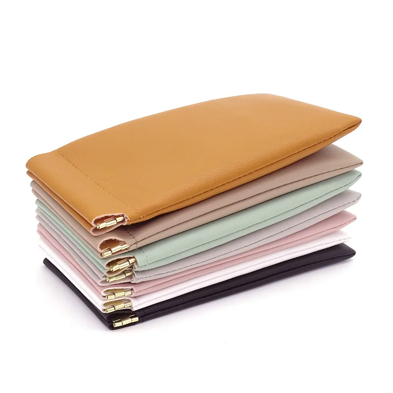 

Fashionable Leather Glasses Bag Automatic Closure Portable Anti-Pressure Sunglasses Storage Case Stylish Shrapnel Design