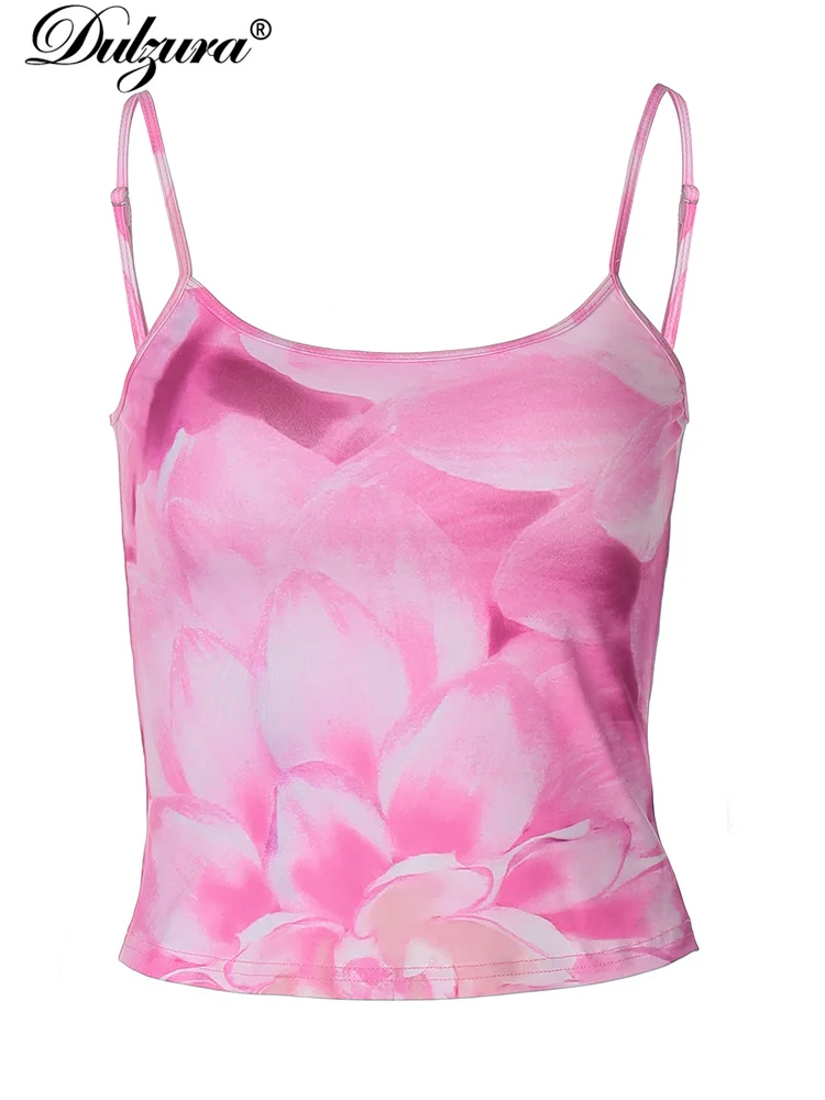 Dulzura الأزهار المطبوعة المحاصيل سترة بروتيل الصيف ملابس حريمي مثير كلوبوير عيد ميلاد مساء حفلة الشاطئ انخفاض الشحن Y2K