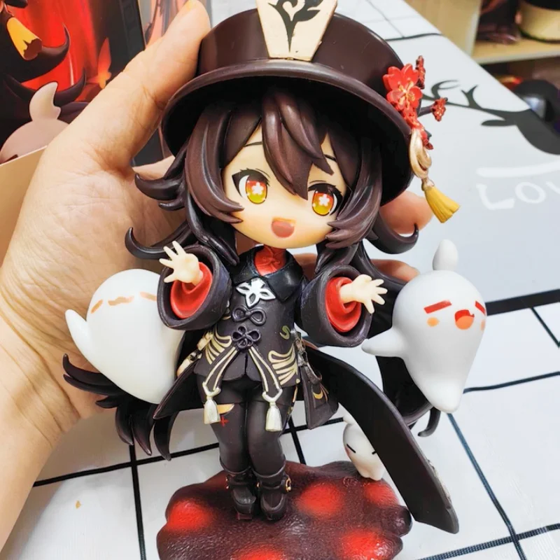 Gk Genshin Impact Q-versie Handgemaakte walnoot Animatie Spot Game Omringende mooie tafelbladdecoratie Tide Play Model Doll Gift