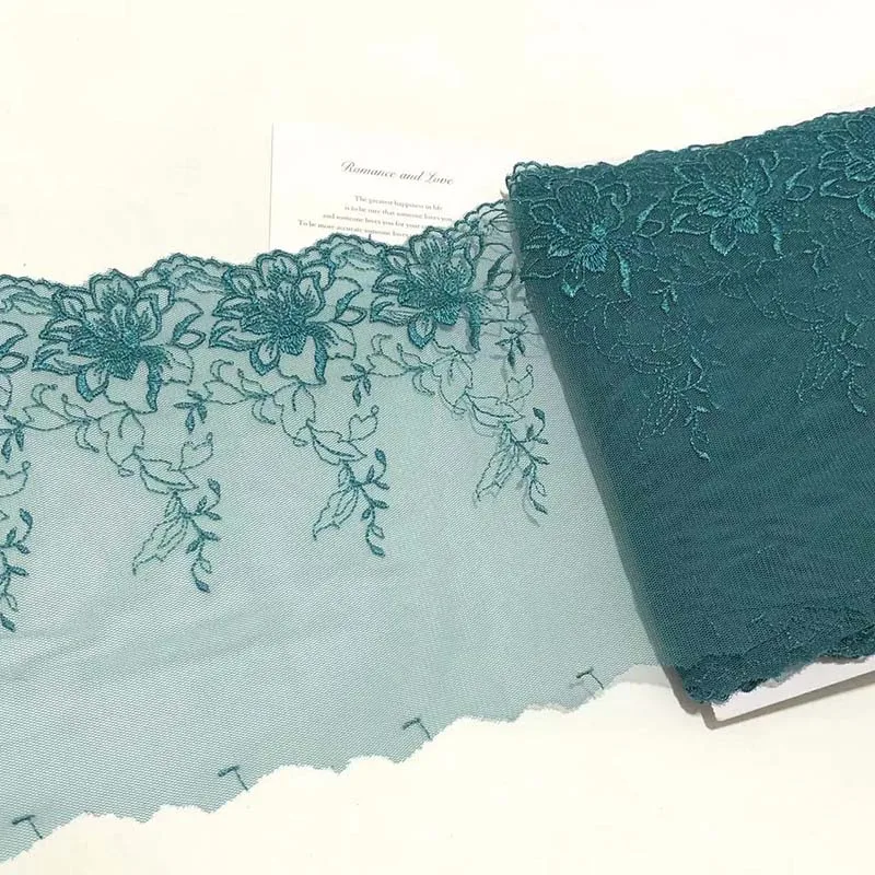 15Yards Floral Embroidery Lace Trim Laces Fabric DIY Bra Underwear Sewing Material DIY Apparel Dress Fabric New