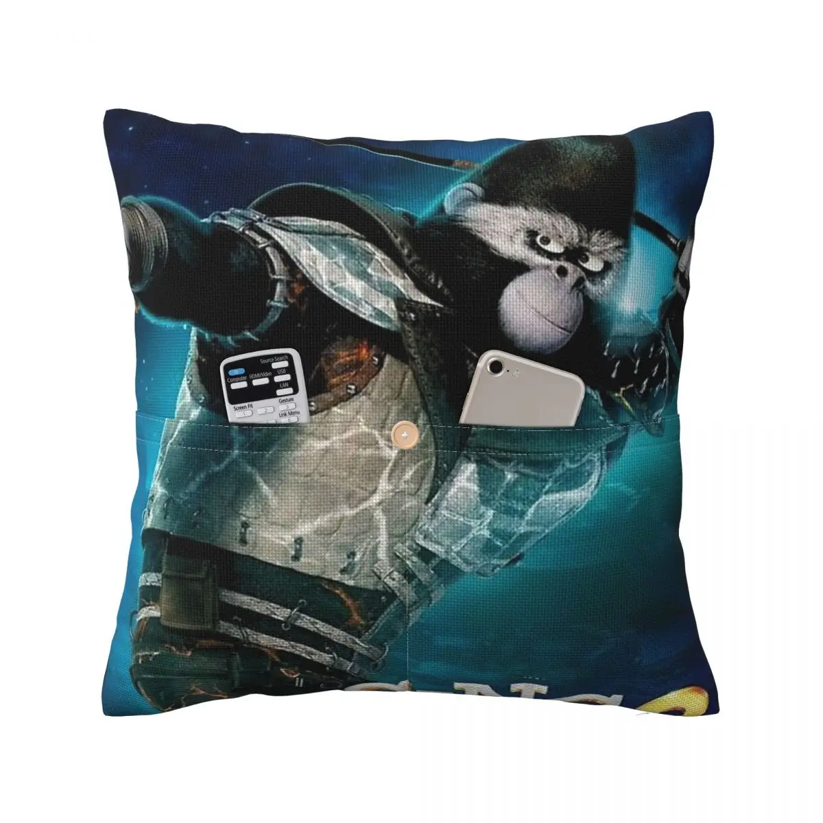 Johnny Sing Poster Square Linen Pillowcase Cushion Cover Polyester Decor Bedroom Home Comfort Throw Pillow