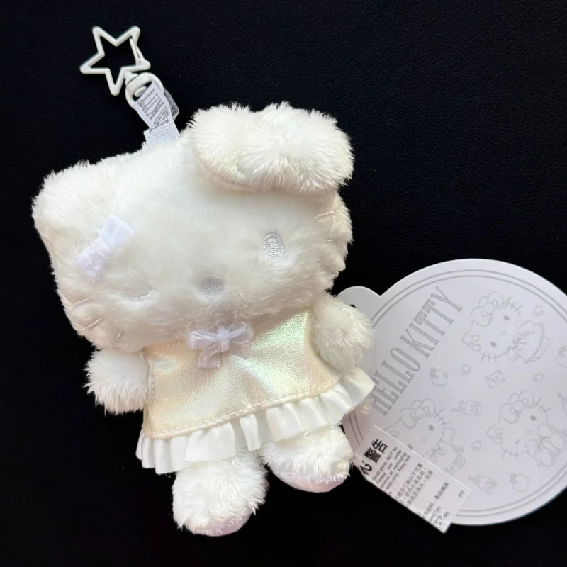 Japanese Genuine Sanrio Christmas Hello Kitty Cute Cat Girl Red Cloak Plush Pendant Bag Hanging Decorative Toy Christmas Gift