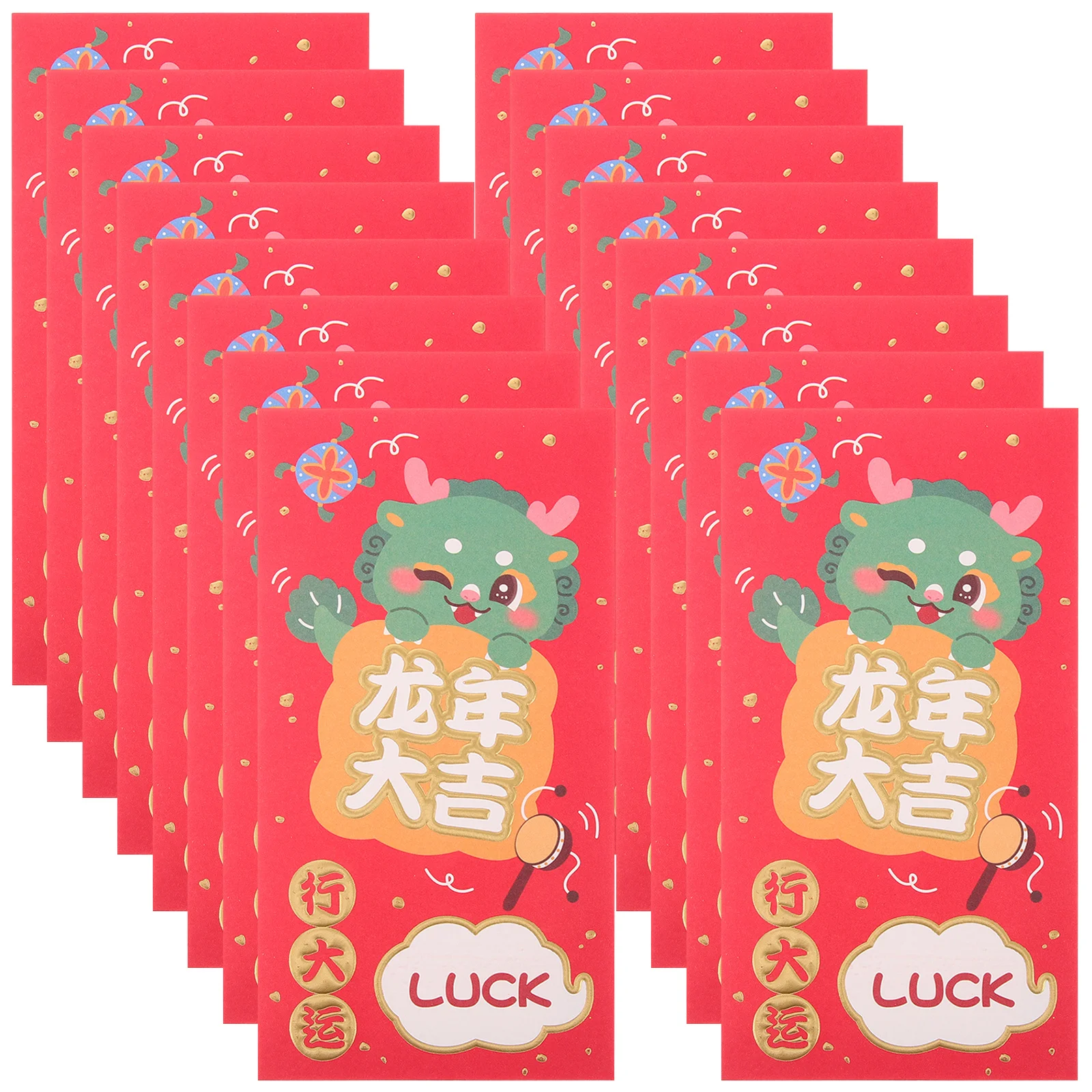 ซองอั่งเปาสีแดงเทศกาลฤดูใบไม้ผลิ 20 ชิ้น ลายกระต่าย ปีเถาะ ซองใส่เงินดีไซน์สวยงาม สำหรับของขวัญปีใหม่จีน 2023