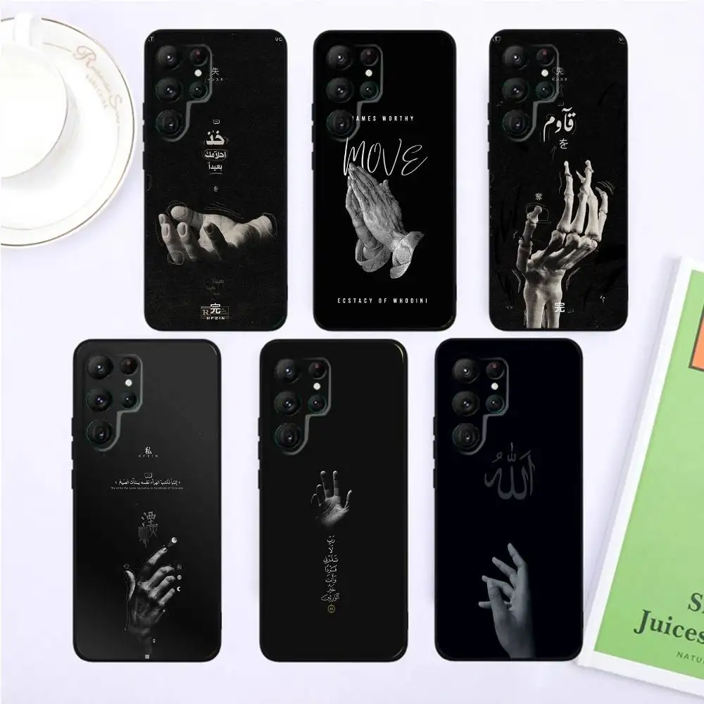 

Tanha Dil on Quran Phone Case For Samsung S25,S24,S23,22,21,Ultra,Pro,S10,S30Plus,20lite Black Cover