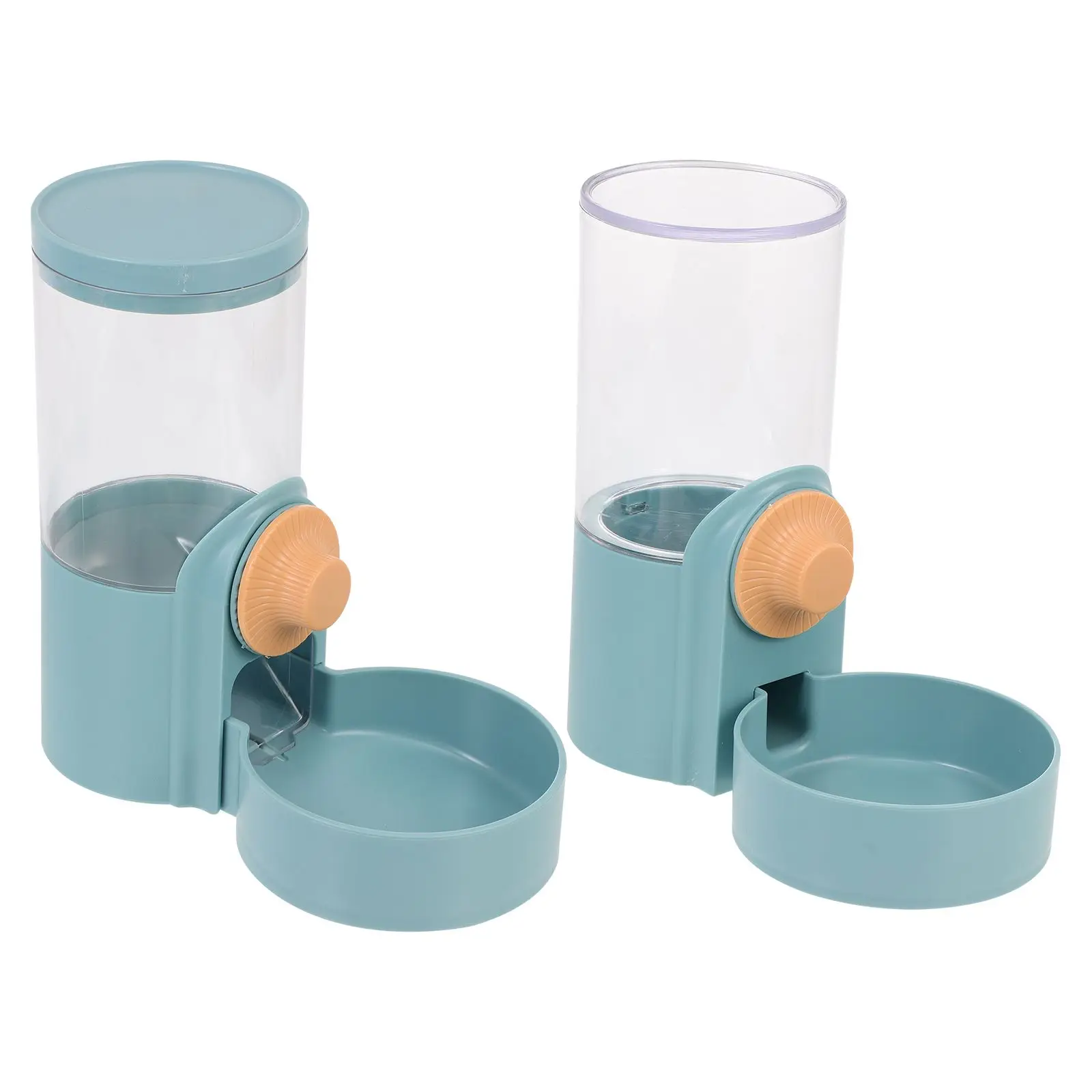 

2 Pcs Pet Water Fountain Cat Food Dispenser Dog Gravity Feeder Rabbit Bottle Automatic Feeders