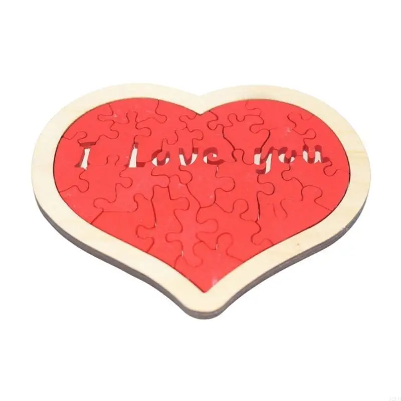 

Heart Puzzles Kits Classroom Valentine's Day Cards For Kids Girlfriend A2UB