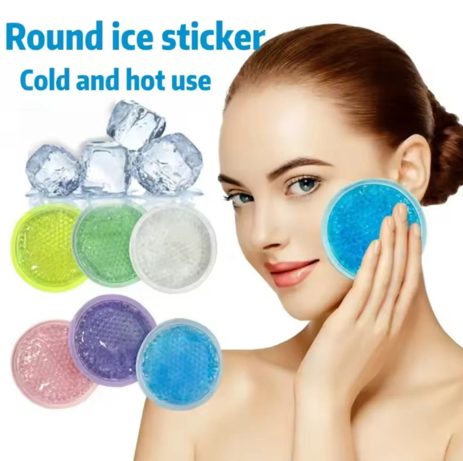 Reusable gel ice packs for face, hands and feet, post-exercise care, household necessities, cold and hot compresses.