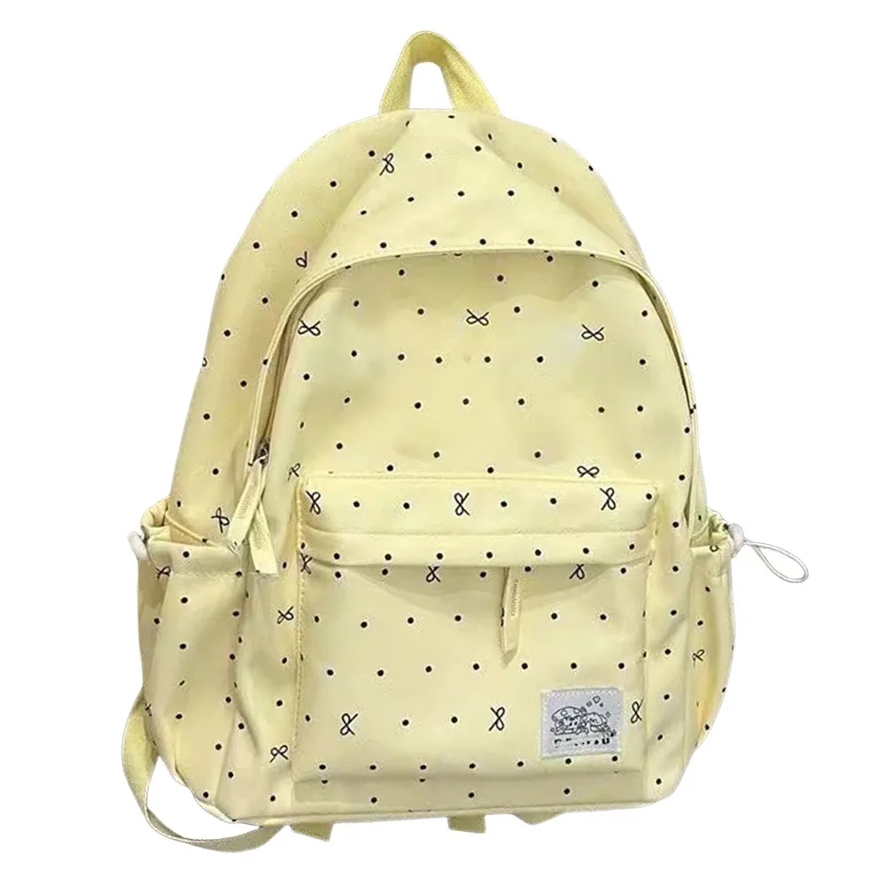 New Large Capacity Bow Backpack Breathable Nylon Girls Backpack Ultra-light Travel Bag