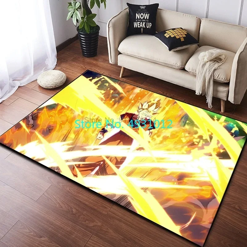 Dragon Ball-Z Goku Vegeta Carpet Rug Carpet Living Room Bedroom Bedside Soft Comfortable Children Kids Anti Slip Floor Mat