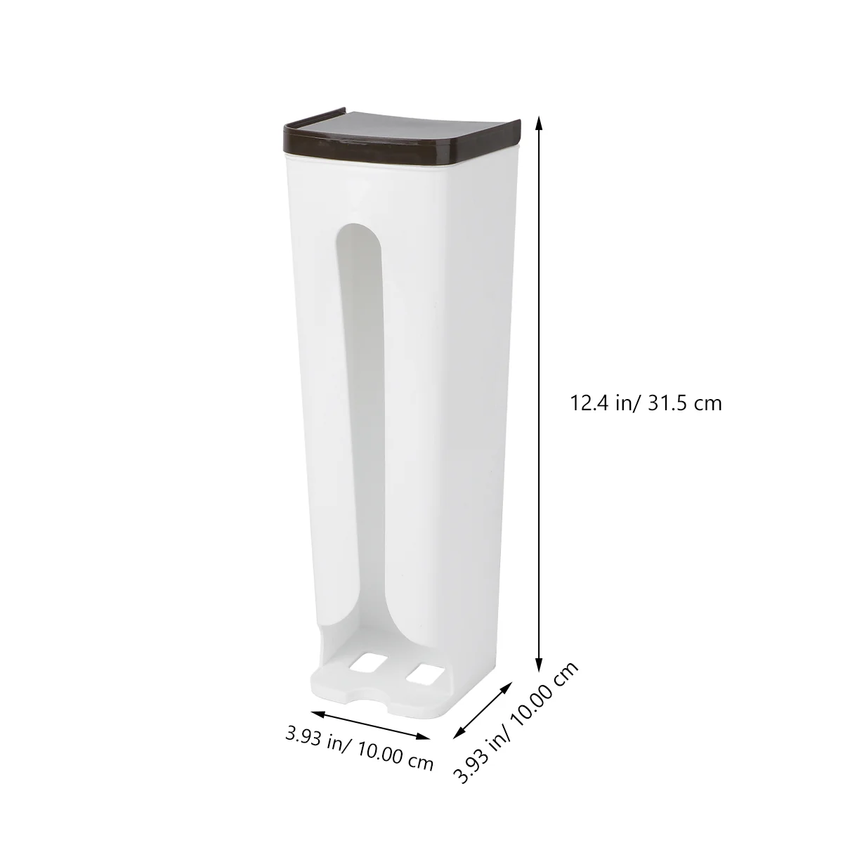 Porta contenitore in plastica per montaggio a parete, scatola di finitura per detriti, dispenser per sacchetti per immondizia, scatola di immagazzinaggio, organizer da cucina per le pulizie