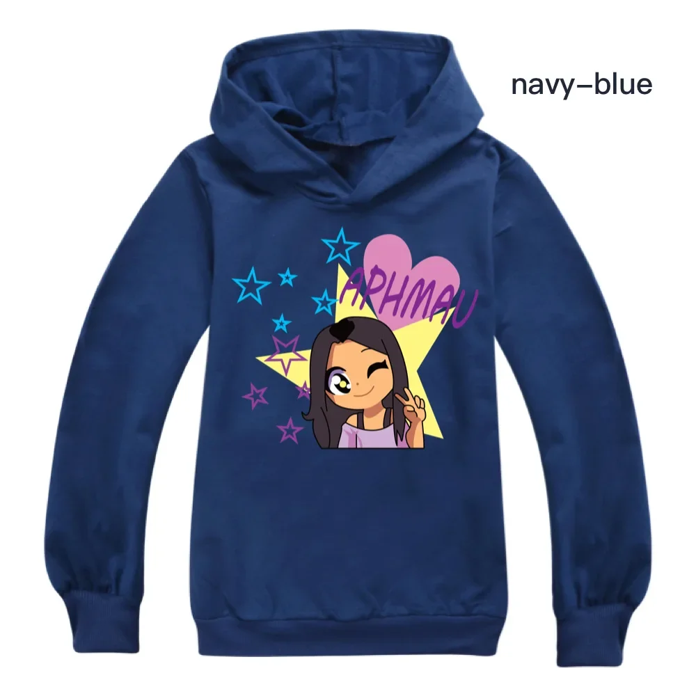 Kawaii Aphmau bluza z kapturem nastolatek chłopcy znosić odzież dla dzieci dzieci moda jesienna bluzy i bluzy dziewczynek swetry płaszcze