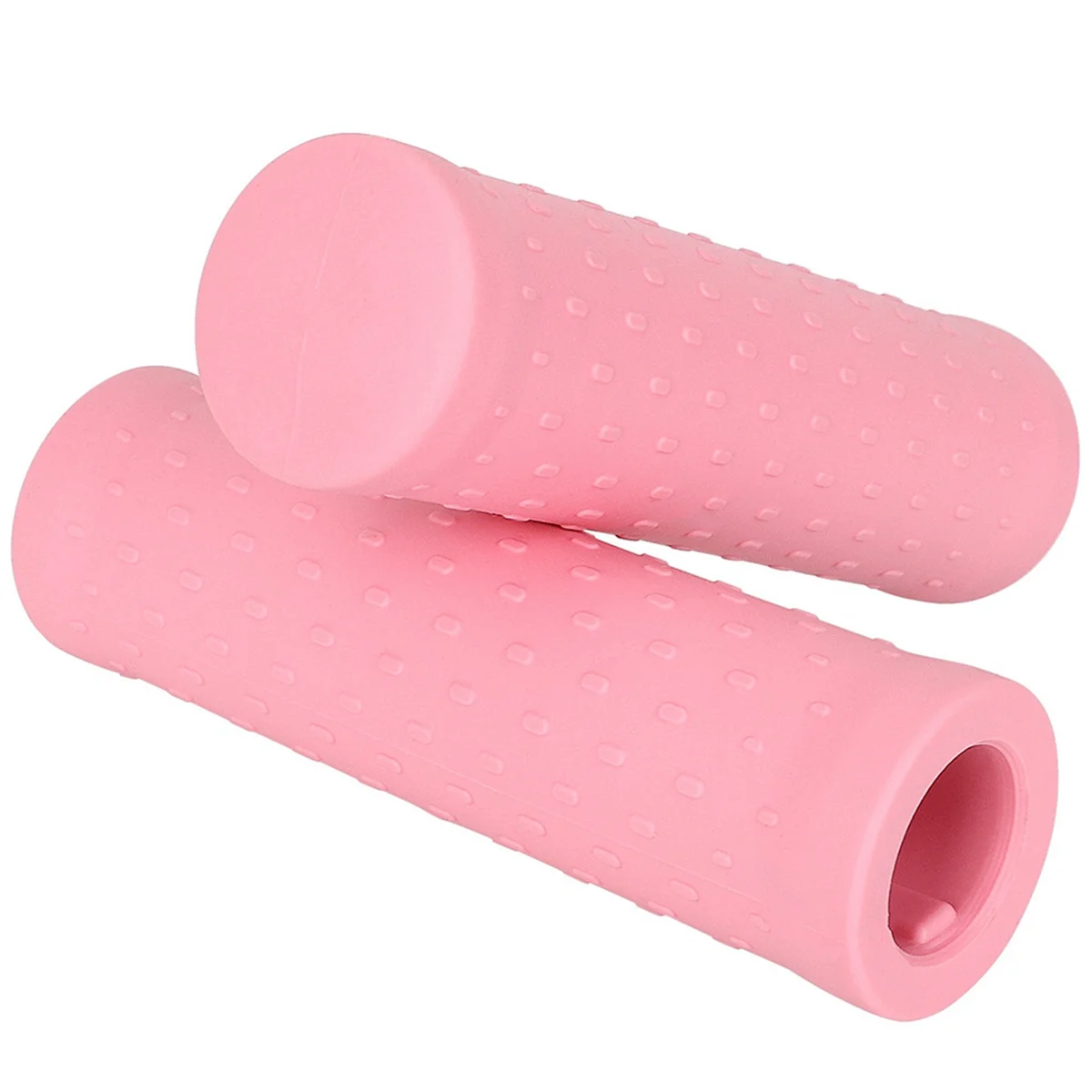 Double Rubber Handlebars, Non-Slip Ergonomic Handlebars, Comfortable Scooter Handlebar Cover Accessories Pink