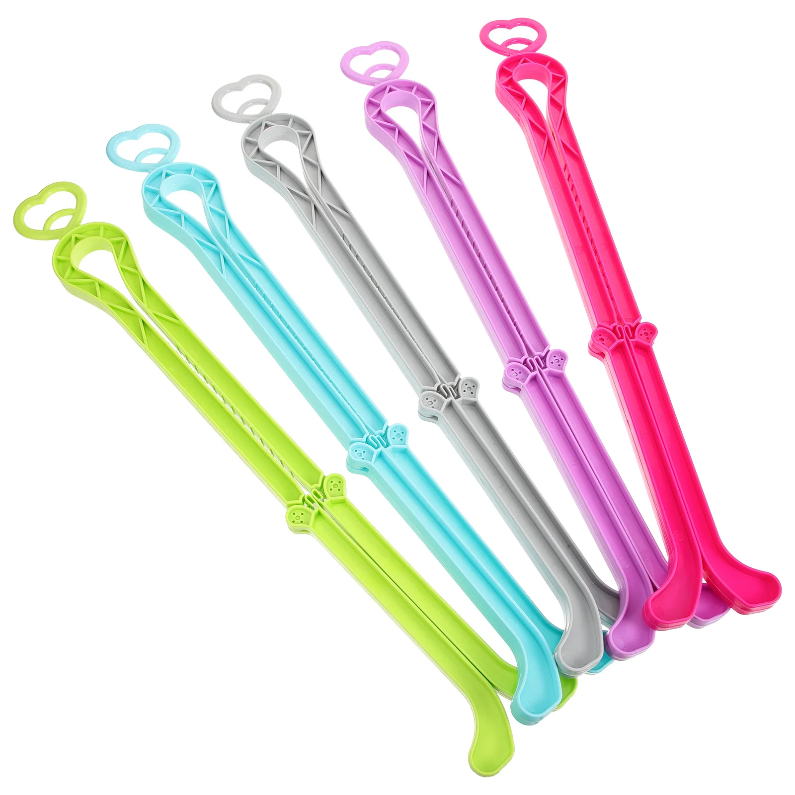 5pcs Foldable Shoe Shaper Rack For Long Middle Boots Space Saving Boot Holder Inserts, Plastic Shoe Stretcher, Adjustable Boot