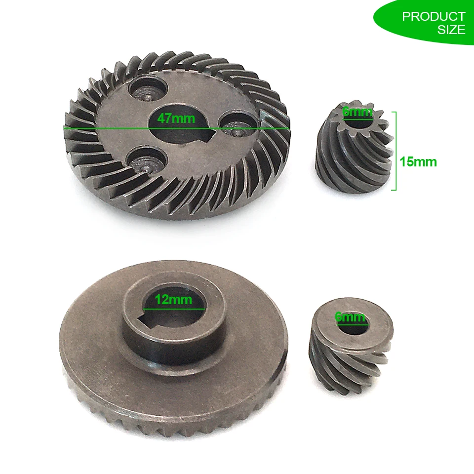 1Set Metal Helical Gear Set Replace For Makita 9553 9553NB 9553HB 9553HN 9555HN Angle GrinderSpare Parts Power Tool Accessories