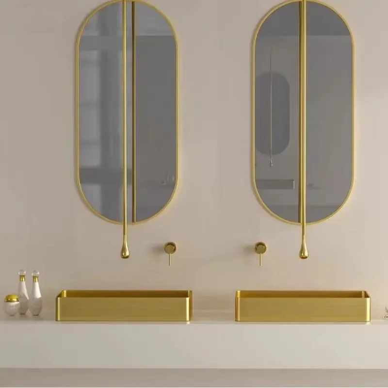 Italian Style Water Drop Concealed Ceiling Hot and Cold Island Art Basin Faucet