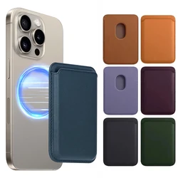 Luxury For Magsafe Magnetic Leather Wallet For Apple iPhone 15 14 13 12 11 Pro Max 8 Plus Phone Card Bag Holder Case Accessories