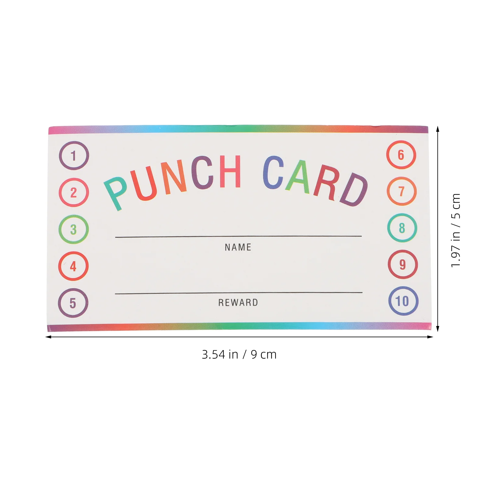 50 Sheets Student Rewards Card Punch Cards Incentive Stickers System for Kids Classroom Money