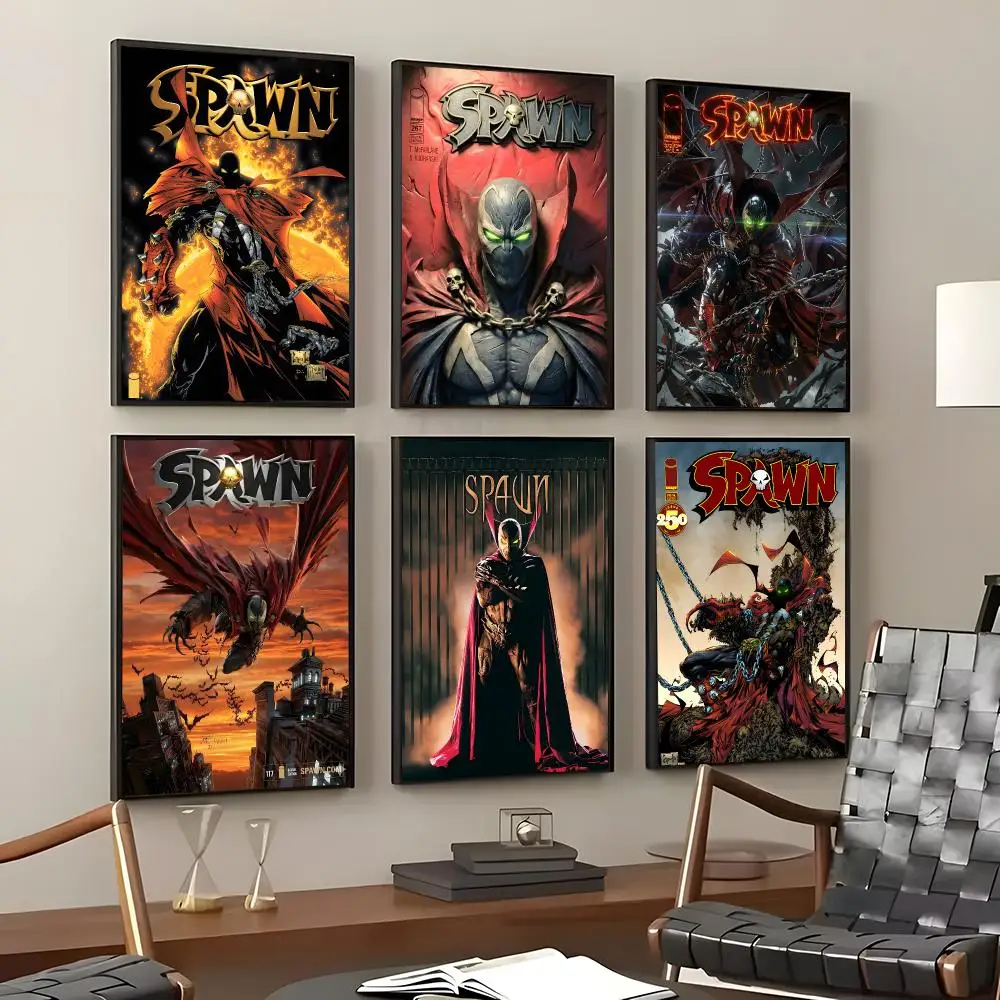Comic Spawn Poster Self-Adhesive Waterproof Wall Stickers Coffee Bar Home Wall Decor
