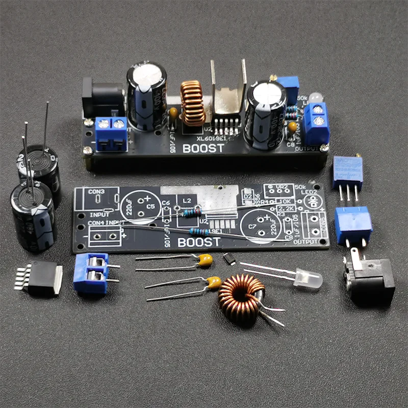 Boost DC-DC Output Adjustable Power Supply Electronic DIY Kit Engineering XL6019E1 Welding Practice Electronic DIY Hobbyist