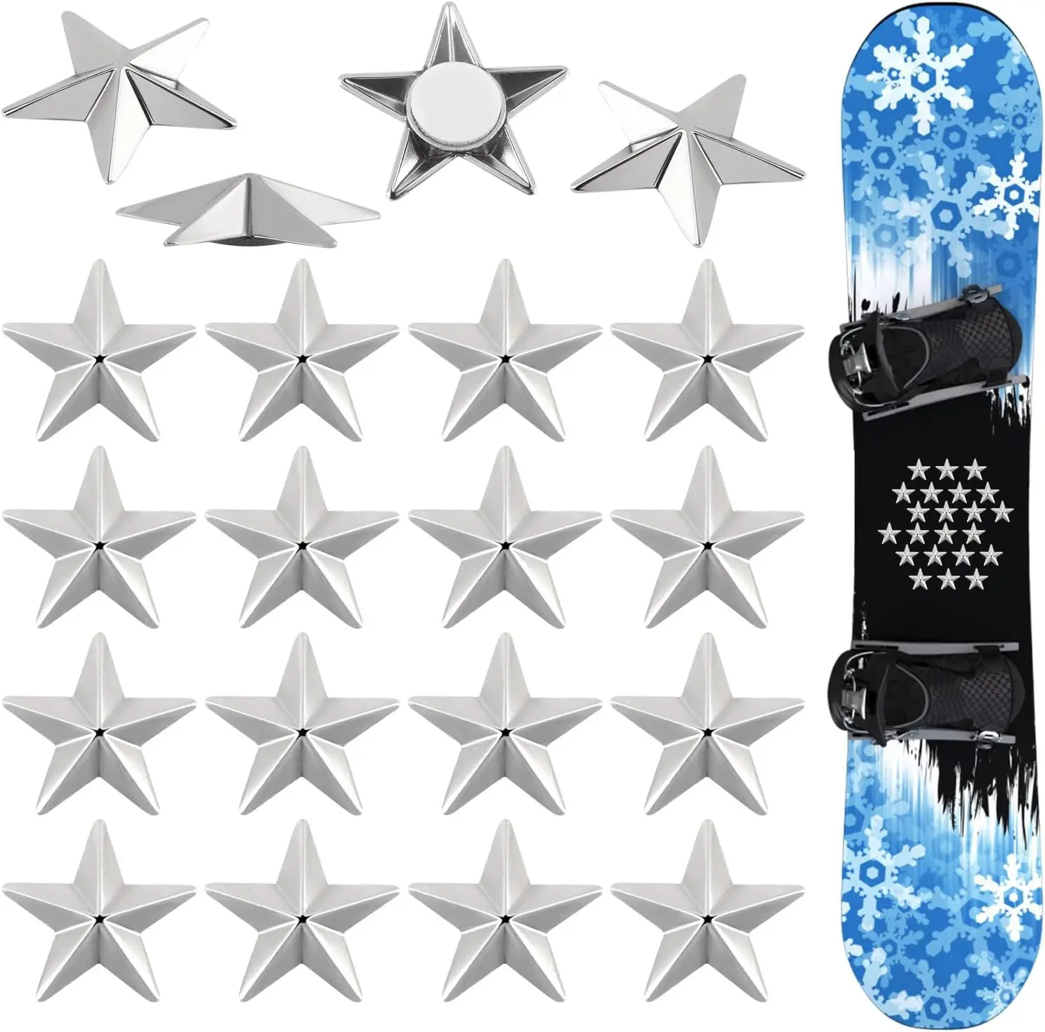 Pyramid Studs Snowboard Pads Anti-Rutsch Snowboard Spike Stomp Pad Selbstklebende Snowboard Step Boot Pedal Pad Zubehör