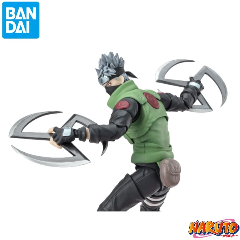 

in stock BANDAI Original BANPRESTO Naruto SHF Hatake Kakashi action figure Model Doll Brand New Boxed anime characters