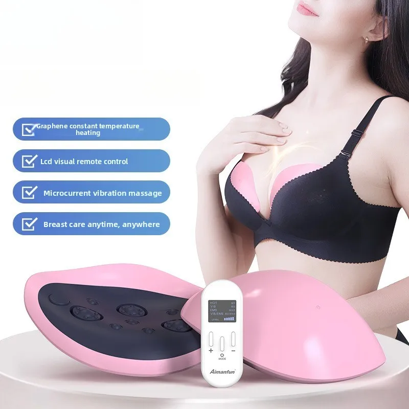 

Graphene Constant Temperature Heating Breast Beauty Instrument BB Silicone Kneading Micro Current Chest Care Massager
