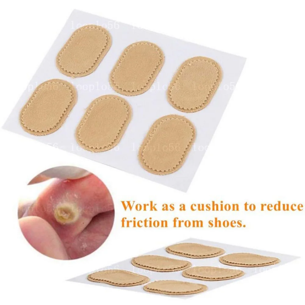 6Pcs/Sheet Bunion Cushions Pad Fabric Toe and Foot Bunion Protector Pads Bunion Relief Pads for Reduce Rubbing Patch Foot Care