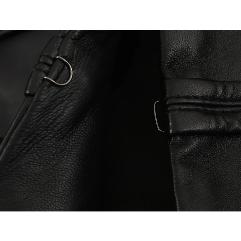 2026 Herbst Neuer Stil Streetwear Damen Kunstleder Kurze Jacke Stehkragen Langarm Froschknopf-Dekor Schmale Passform Mantel – Detail 13
