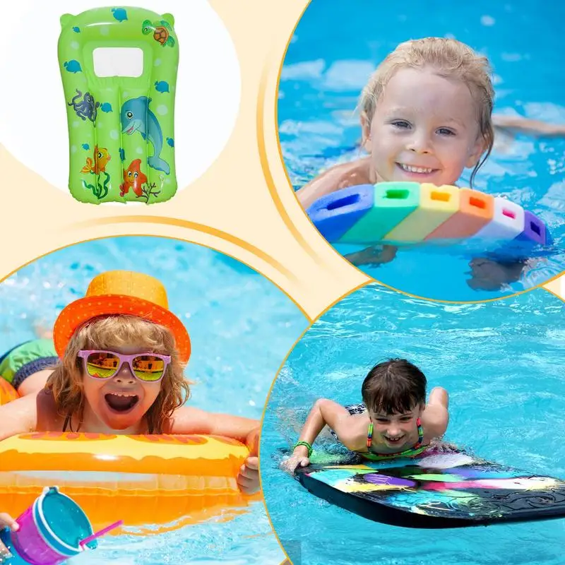子供用プールフロート、プールスイムチューブリング、滑り止め付き楽しい浮き輪おもちゃ、水遊び、裏庭、湖、川、ビーチ用