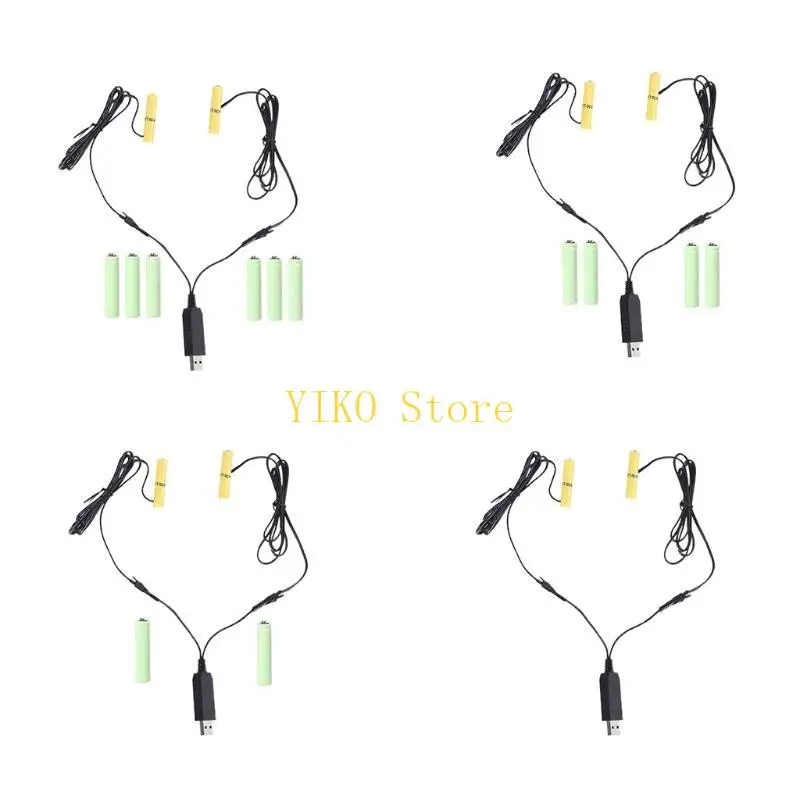 K32C 2in1 USB Power Supply to Dual AAA Battery for Drone Remote Control Christmas LED Light Lamp Thermostat