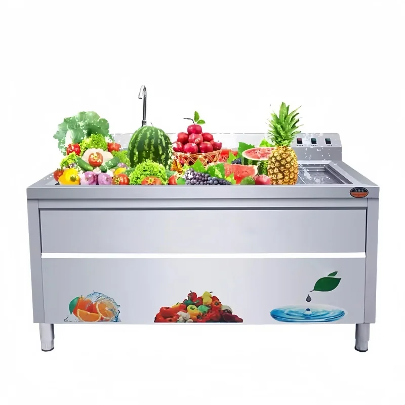 كفاءة عالية فقاعة الهواء الكبيرة الأوزون الحمضيات عشب البحر العنب الفاكهة الخضار غسالة ورقة الخضار غسالة