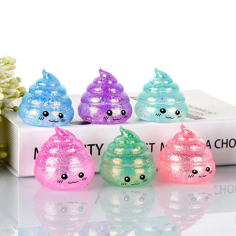 

New Tricky Stool Maltose Gold Powder Pinch Music Decompression Fun Toys Poop Decompression Pinch Music