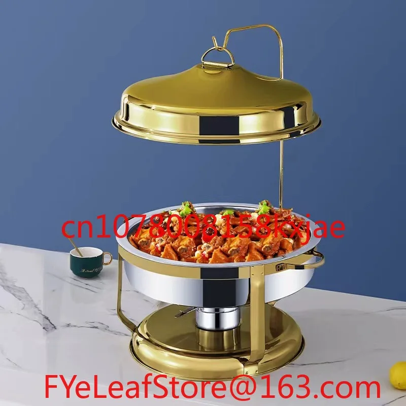 New Golden Open Cover Buffy Stove with Large Round Stove Buffet Stove