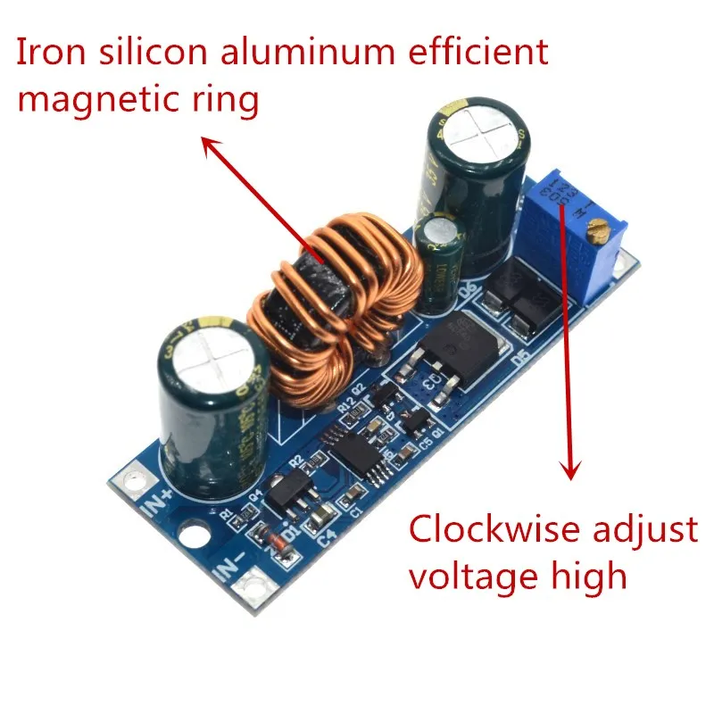 WAVGAT Automatic Step-up and Down Power Supply Module Power Supply Buck Voltage Regulator 5.5-30V to 0.5-30V