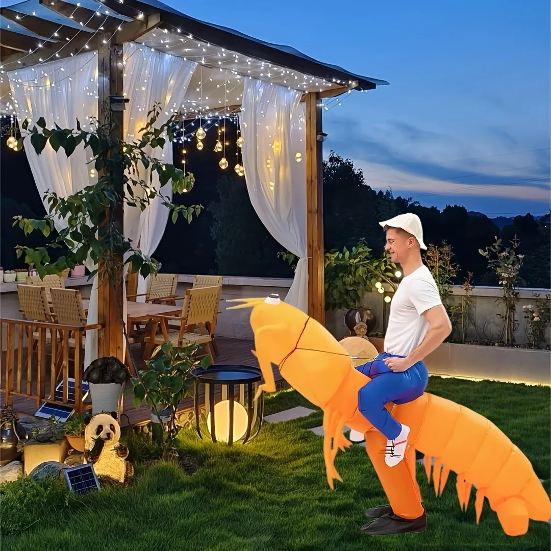 مجموعة ملابس بيبي الروبيان القابلة للنفخ لحفلات المهرجانات والمناسبات القابلة للنفخ على شكل حيوانات