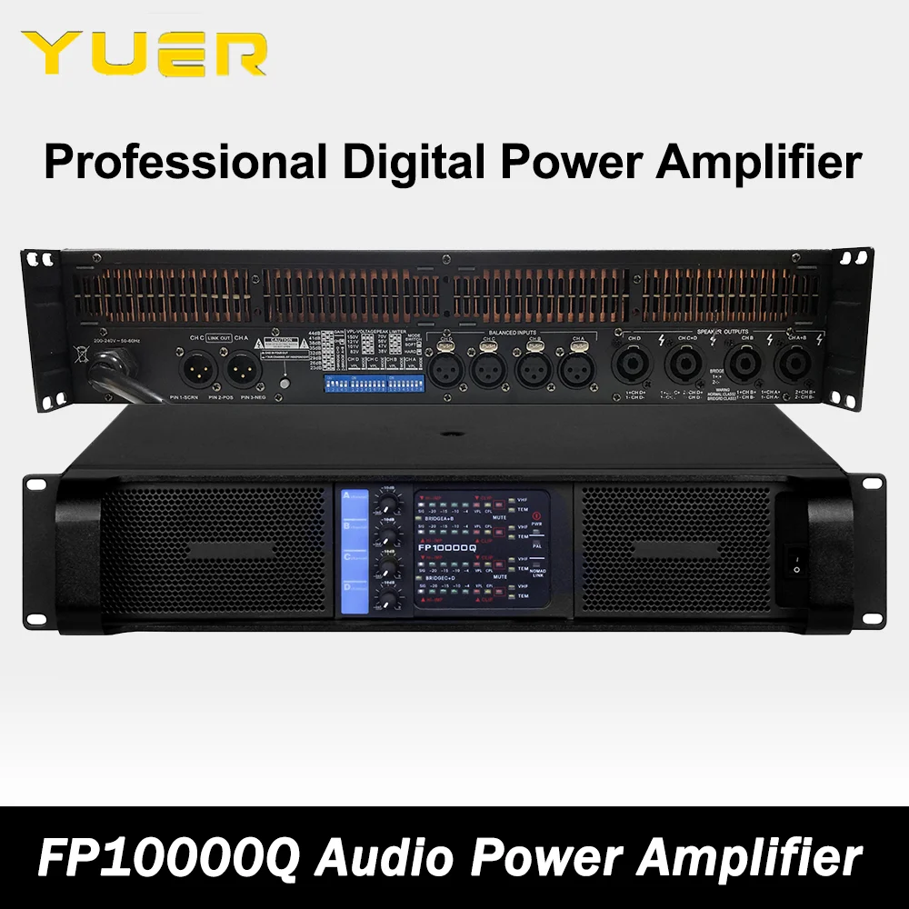 

FP10000Q Audio Power Amplifier 4 Channels for Live Show Professional Disco Dj Audio Speakers Subwoofers